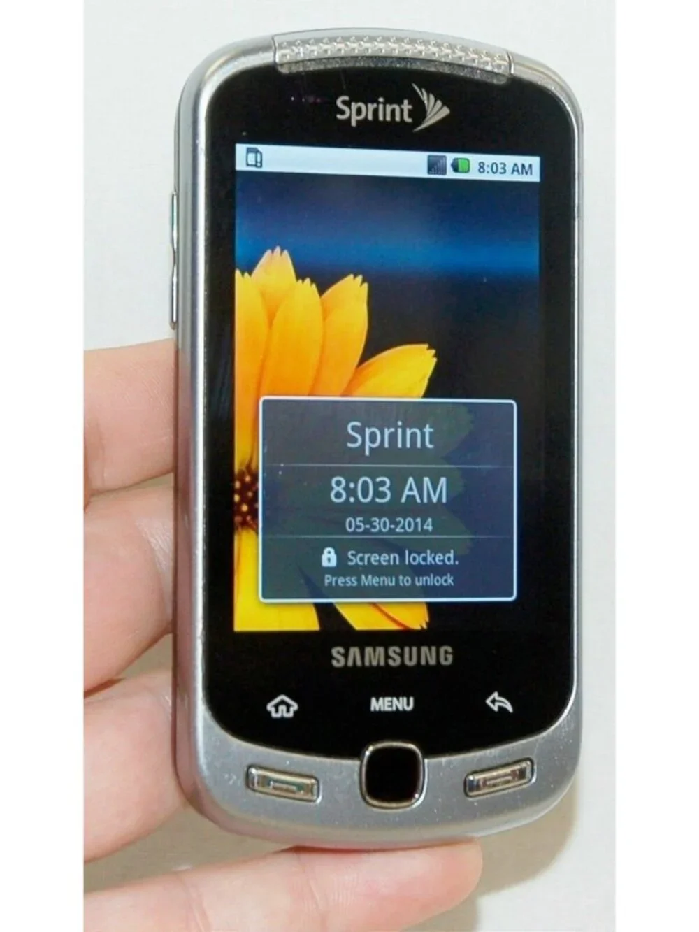 (For Collection) Samsung Moment SPH-M900 Android Sprint 3G BLACK slider qwerty